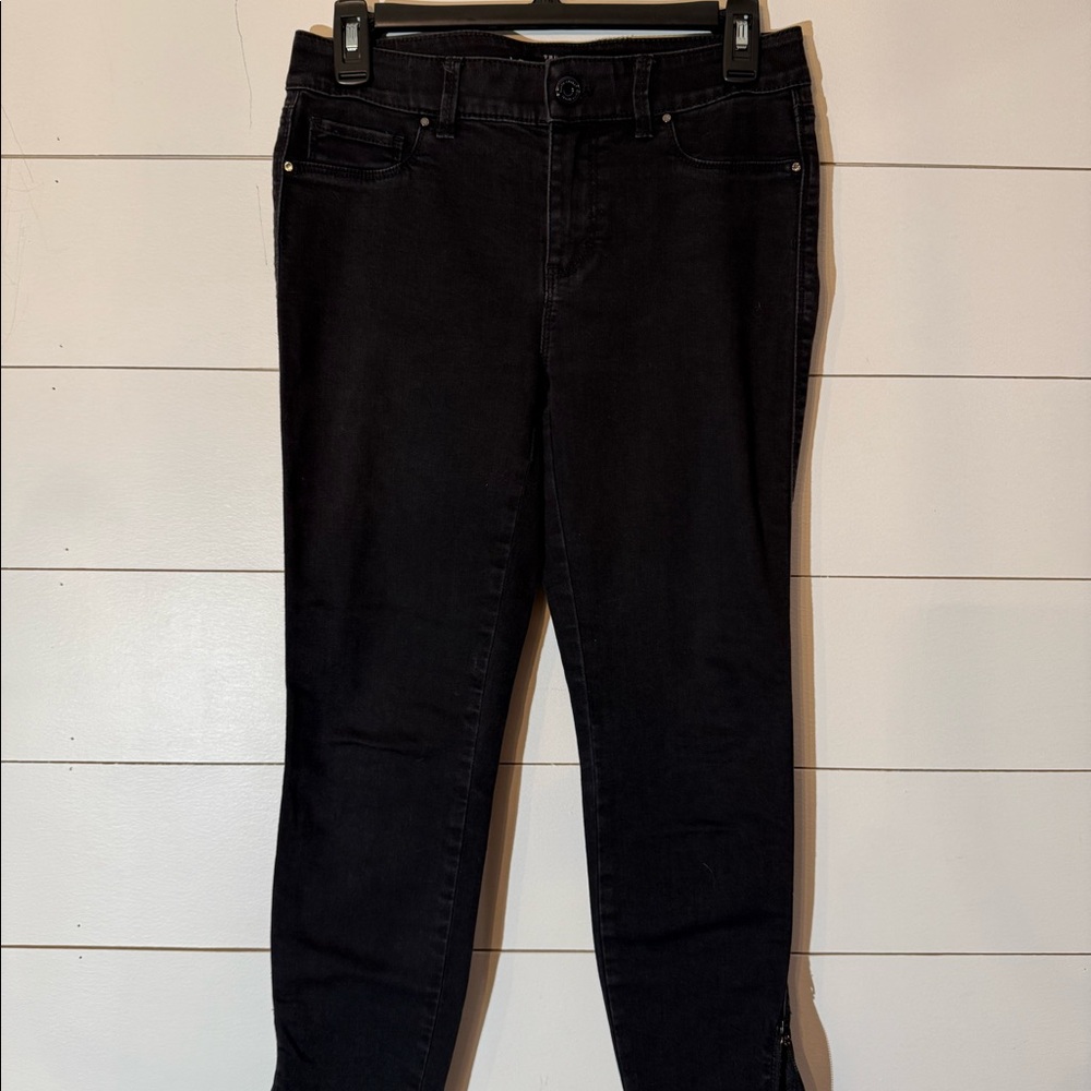WHBM Black Jegging Crop Pant